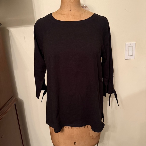 T-shirt Eileen Fisher Manica Lunga – Lampone (rosa) – Cotone Biologico Jersey – Taglia XL - Foto 2